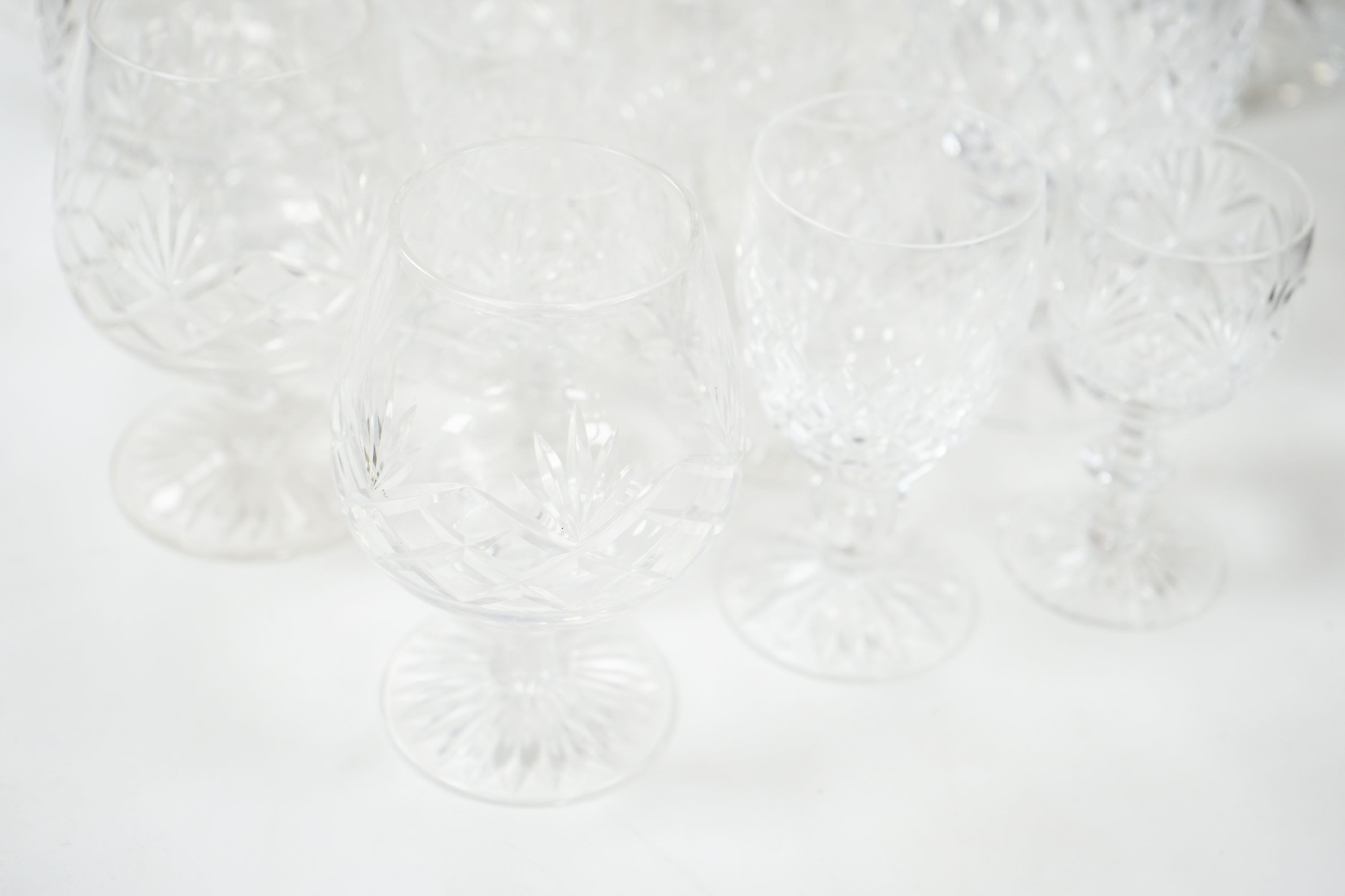 Selected Waterford and other drinking glasses and bowls